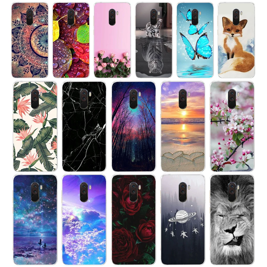 A For Xiaomi Pocophone F1 Case Poco Silicone Soft TPU Phone Global F 1 Cover | Мобильные телефоны и аксессуары