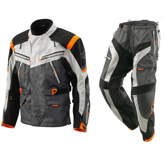 

Motorcycle Jacket Motocross Suits Jacket&Pants Moto Jacket Protective Gear Armor Men Motorcycle Clothing