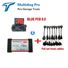 Последние WOW CDP Multidiag pro+ с Bluetooth,0 или. R3 программное обеспечение для автомобиля, грузовика, OBD2 диагностический инструмент+ полный набор 8 кабель для тележки