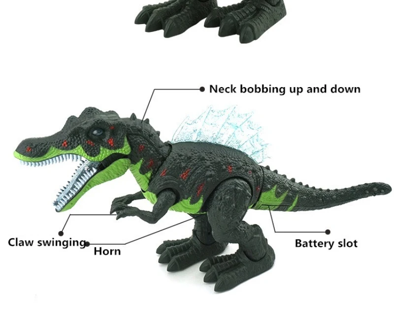 2019 Новый Юрского периода Электрический ходить динозавры 52 см большой световой звук моделирования модель интерактивный Динозавр мальчик