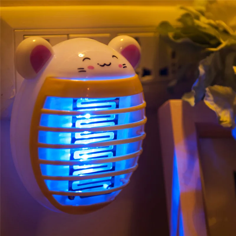 Милый Кот свинья панда Форма Электрический москитный убийца светодиодный Жук Zapper Анти Москитная Убийца лампа для детей спальня борьба с вредителями