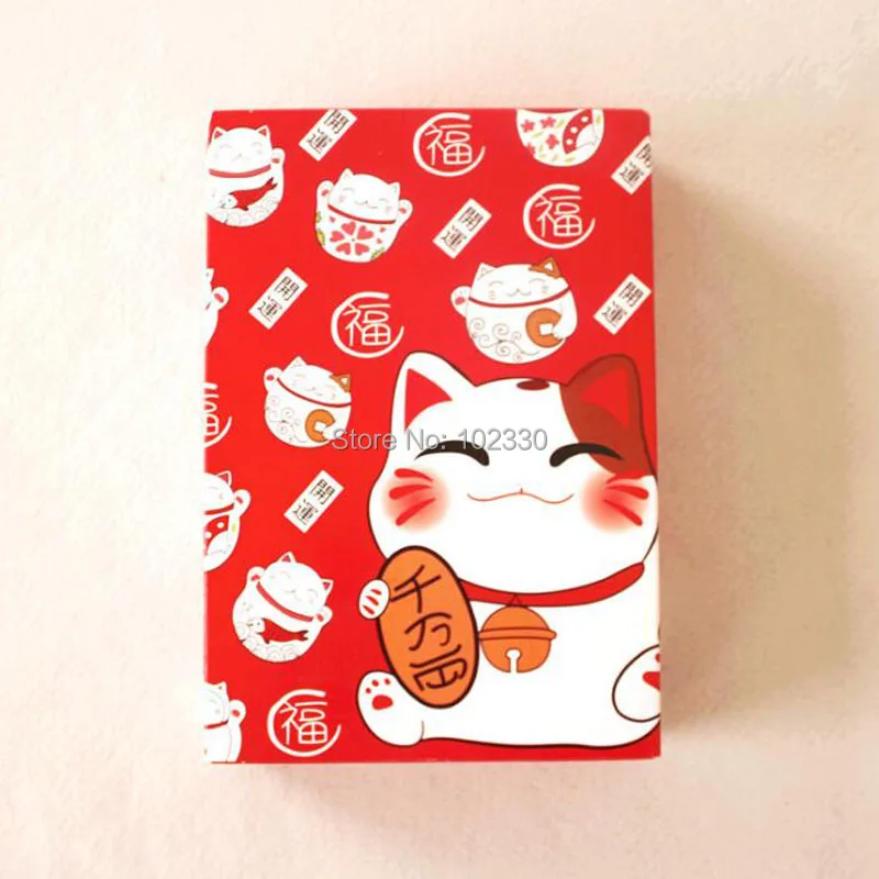 100 шт счастливый кот торт коробка печенье закуски коробка шоколада для вечерние еда печенье упаковка Новогодний подарок коробка для юэбина