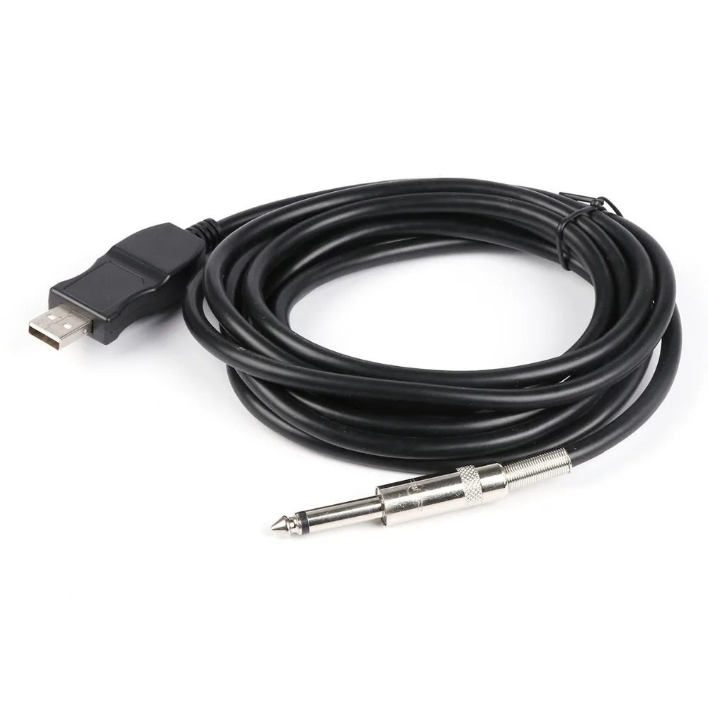 W780 3 м гитарный бас 1/4 'ƌ мм разъем к USB интерфейсу Соединительный инструмент