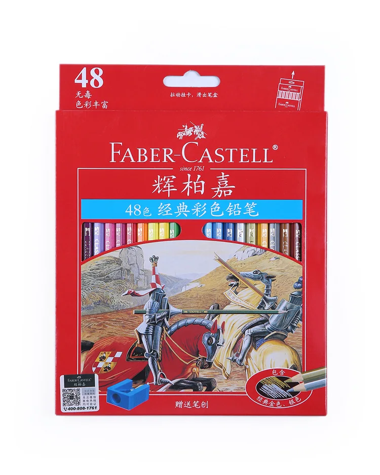 12/24/36 Цвета Faber Castell Цвет карандаши Профессиональный жирной карандаши для рисования комплект, принадлежности для живописи Радуга Цветной Студенческая Канцелярия