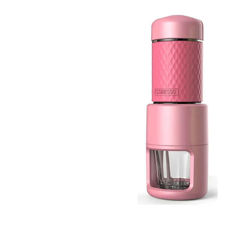 15BAR итальянская кофе-машина концентрат ручной капсулы/кофе порошок портативный горшок для улицы - Цвет: Розовый