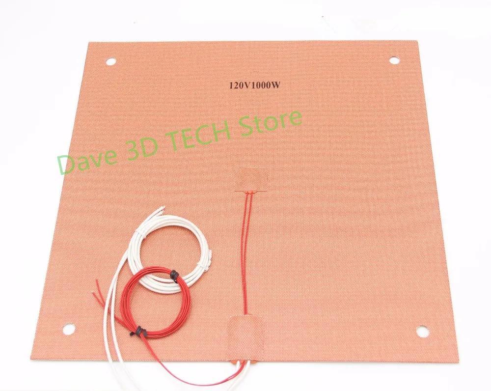 120/220V 1000W Silicone Heater heated bed 400x400mm for Creality CR 10