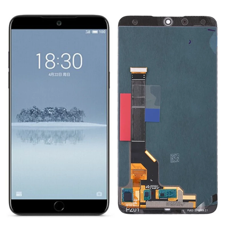

Original New For Meizu 15 Plus M881Q M891Q Super AMOLED LCD Screen Display+Touch Panel Digitizer With Frame For MEIZU 15