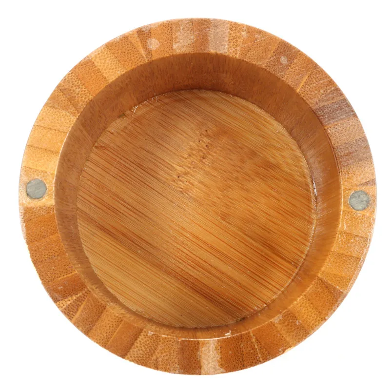 KiWarm натуральная бамбуковая деревянная круглая банка для соли специй коробка кухонный чехол для хранения с магнитной крышкой контейнер орнамент