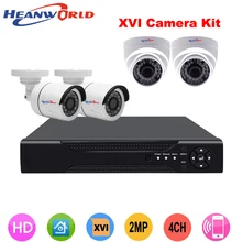 Heanworld открытый и закрытый HD 1080P камера 4CH пуля и Купол CCTV камера DVR комплект HDMI видео день/Ночное Видение камера система Комплект