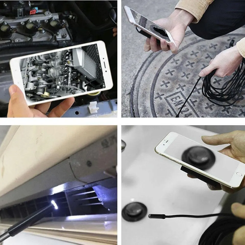 2/3.5/5/10M 8MM Micro USB Type-c USB 3-in-1 Computer Endoscope Borescope Tube Waterproof USB Inspection Video Camera Hard Cable