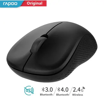 

New Rapoo M160G Multi-mode Silent Wireless Mouse Switch 3 Devices with 1300DPI Bluetooth 3.0/4.0 RF 2.4GHz for Computer Laptop