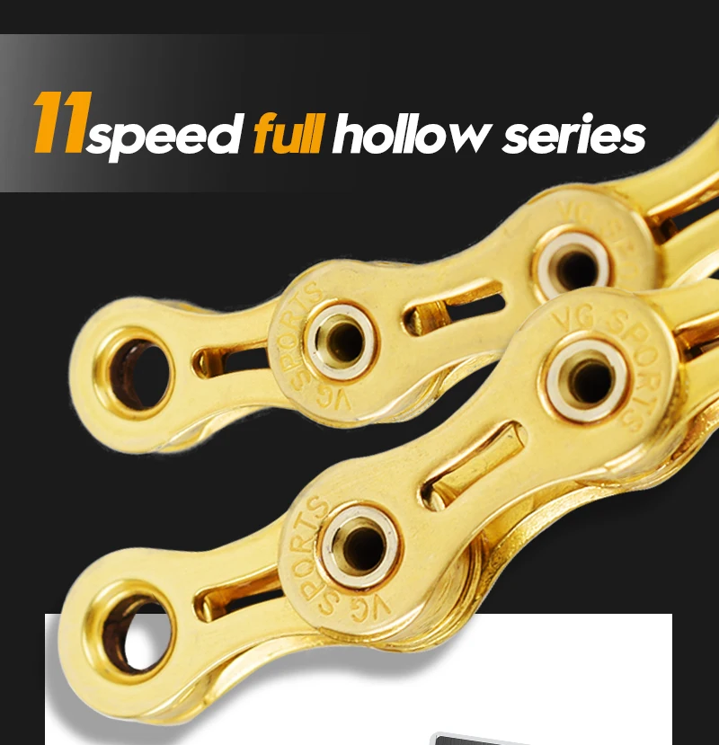 Discount 2019 Hot New X9EL/ X10 EL/ X10SL / X11EL / X11SL chain 116 links 9/10/11 / speed silver / gold for mtb Road bicycle bike chain 13