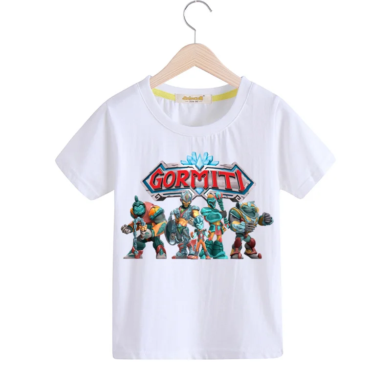 Kids Summer Cartoon Gormiti Game Print T-shirts Tshirts Clothes Children Short Sleeve T Shirt Clothing Boy Girls Tee Top TX164 (4)