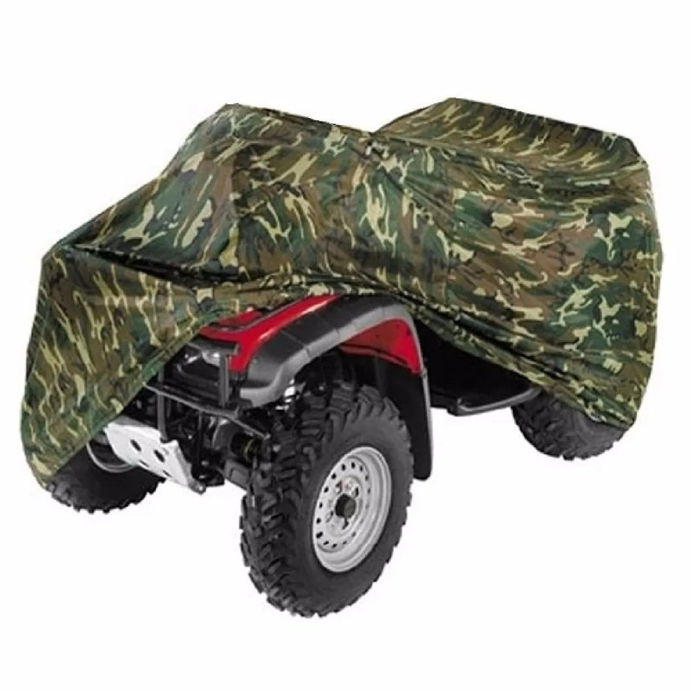 Baratos OHANEE todos los tamaños de la cubierta de la motocicleta camuflaje ATV cubierta del vehículo de la playa de motos caso impermeable Scooter cubierta de la motocicleta Protector
