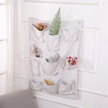 

10 Pockets Over the Door Over the Door Vintage Simple Style Practical Storage Bag Organizers Sacks for Living Room Bedroom