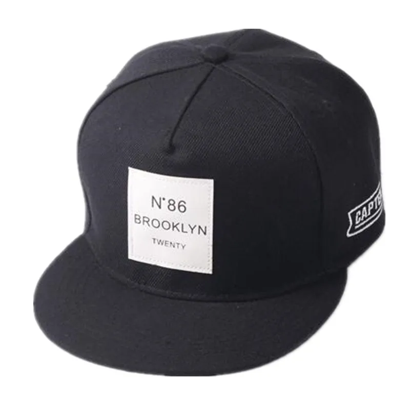 

New Men Womens BROOKLYN Letters Solid Color Patch Baseball Cap Hip Hop Caps Leather Sun Hat Snapback Hats