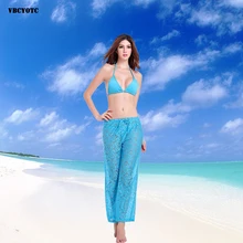 VBCYO женские пляжные брюки женские пикантные тенденция кружева бикини брюки взрывы Ремни Регулируемый Размеры пляжные Короткие шорты Sexy показать бедра