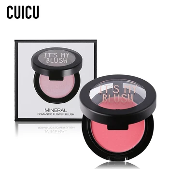 

CUICU Brand Mineral Blush Powder Face Contour Makeup Kit Smooth Sleek Natural Pink Cheek Colorete Baked Bronzer Blusher Palette