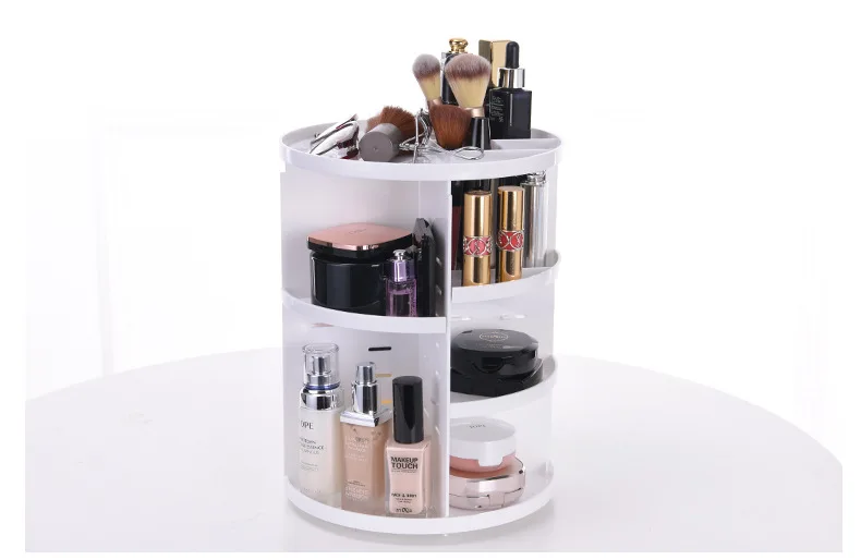 360 Вращающийся органайзер для косметики Make Up Table Cosmetic Box