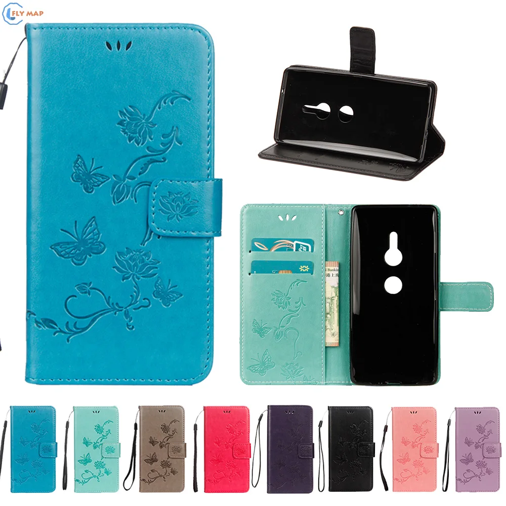 Flip Case For Sony Xperia XZ2 Dual H8266 H8296 Mobile Phone Bag Leather Cover For Sony Xperia XZ 2 H8216 H8276 Silicone Capa Box