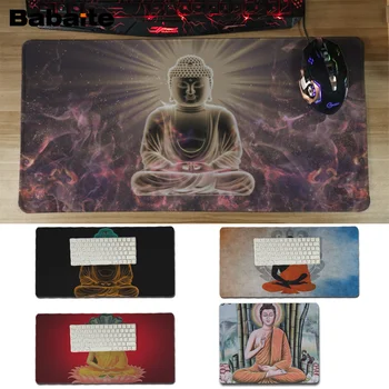 

Babaite New Design Buddha budha Computer Gaming Mousemats Edge Locking Speed Version Game Keyboard Pad for Gamer