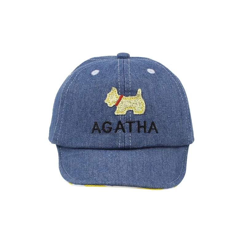 Cartoon Dog Baby Cap Cowboy Fashion Baby Boys Cap Cotton Denim Infant Hat Spring Toddler Sun Cap For Girls Baby Boys Clothing (31)