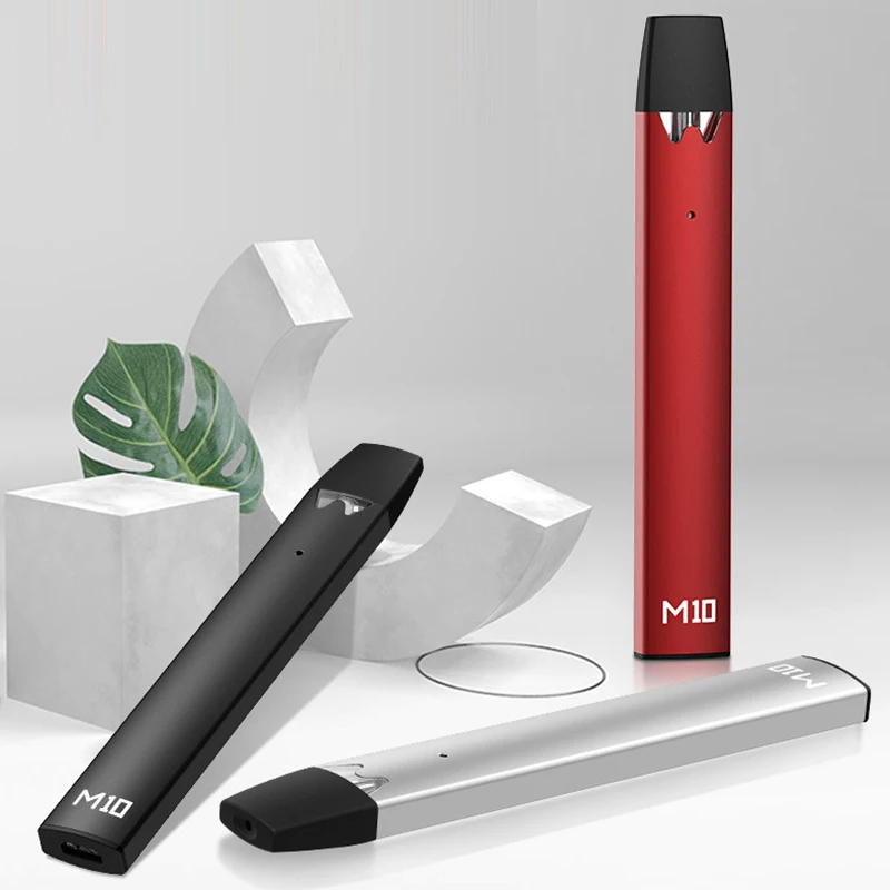 

10PCS M10 Vape Kit 240mAh Battery 1.5ML Cartridge Pod System Vape Pen Electronic Cigarette Kit VS w10 pod kit vape pen