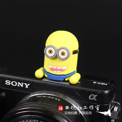 3D мультфильм Герой Мстители камера Фонарик Горячий башмак Крышка для Canon Nikon Fujifilm samsung Panasonic Leica Olympus - Цвет: Фиолетовый