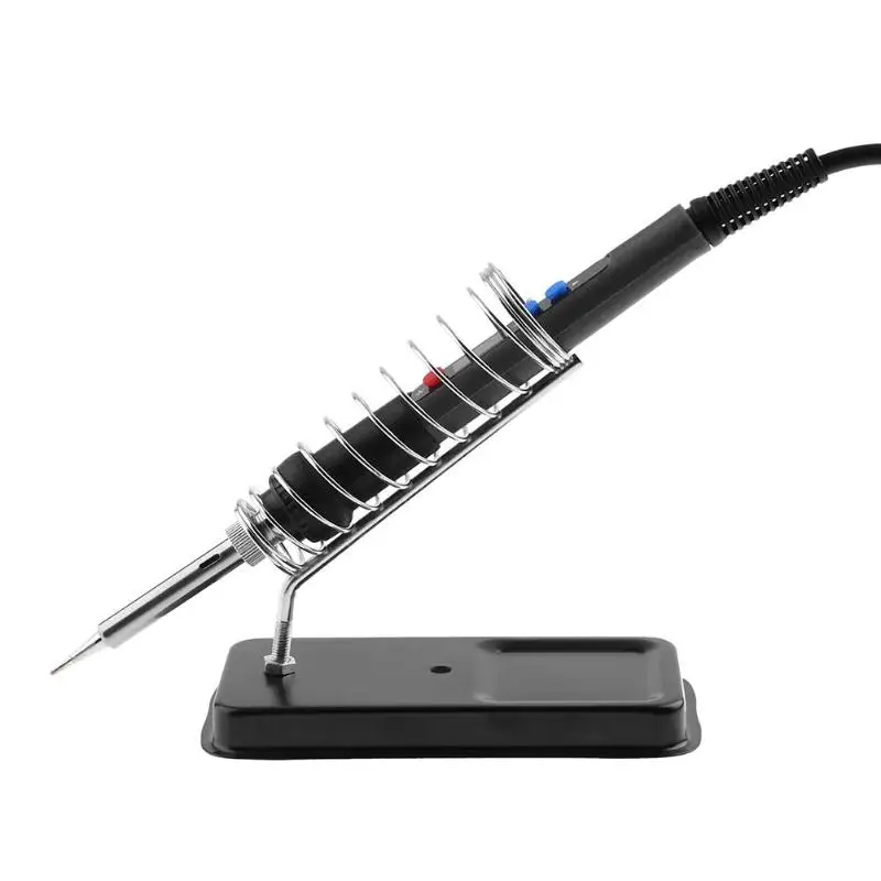 

Electric Soldering Iron Stand Holder Support Station Metal Base with Solder Sponge for Butane Gas Pen Shaped Welding Torch