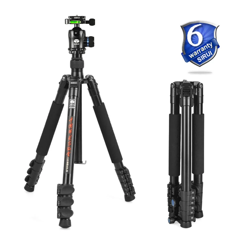 DHL Free Shipping Sirui ET2004 ET-2004 Professional Aluminum Camera Tripod K20X Ball Head Tripod Bag 4 Section Max Loading 12kg