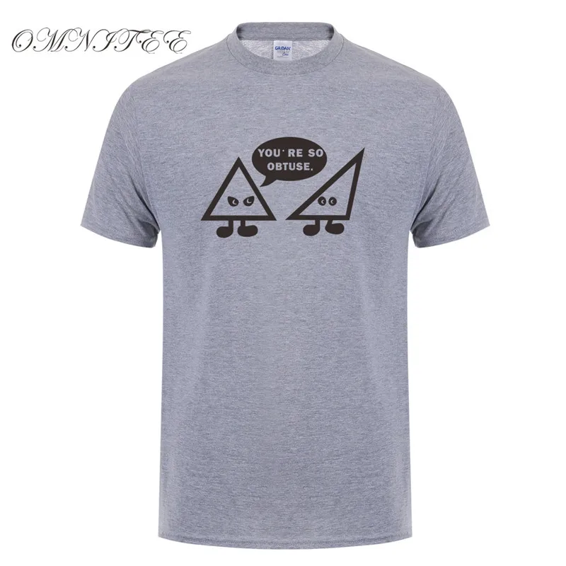 

Omnitee Funny Math Joke You are so Obtuse T Shirts Men Casual Short Sleeve Obtuse Angle T shirt Mans T-shirts OZ-123
