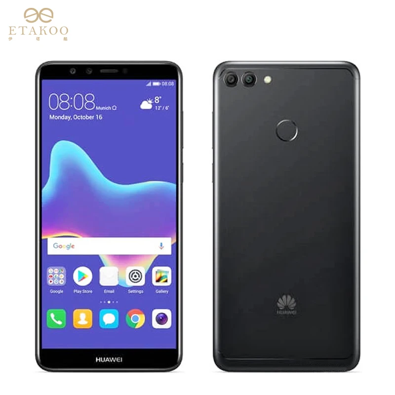 2 шт. закаленное Стекло для huawei Y9 2018 Экран протектор изогнутый край Premium защитная