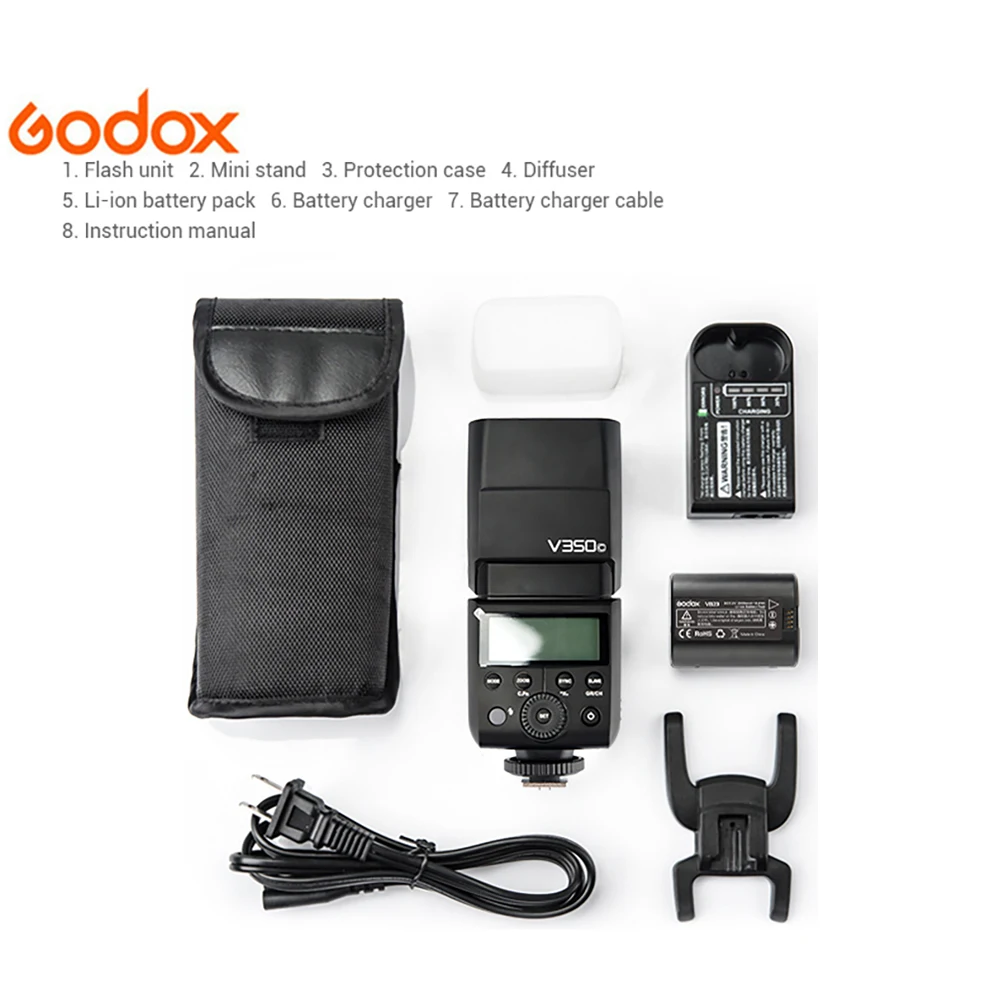 GODOX FLASH TTL V350 C per Canon Digital Camera 