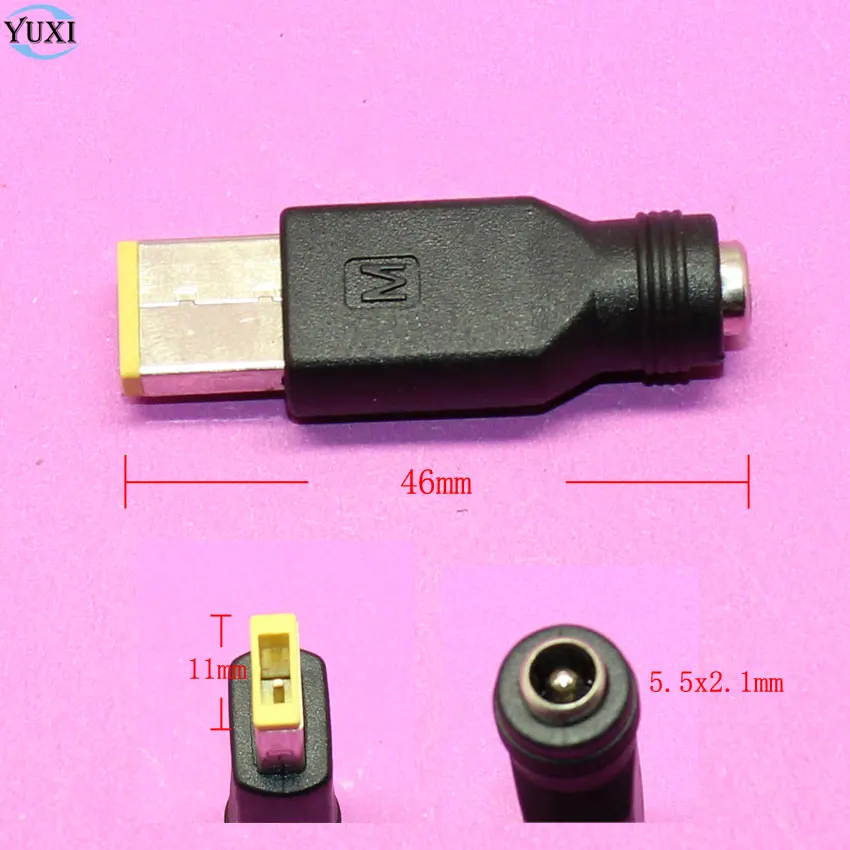 

DC Power Adapter Converter 5.5x2.1mm Square Plug Connector for Lenovo Laptop Notebook for ThinkPad Ultrabook X230S X1 S3 S5 E431