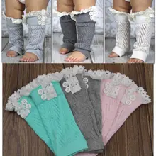 Новые брендовые кружевные гетры для маленьких мальчиков и девочек, защитные наколенники для ползания, вязаные осенние дужки на пружине, теплая прозрачная накидка