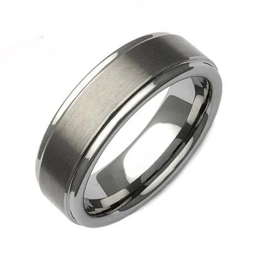 

6mm Brushed and polishing custom titanium mens rings anniversry gift anel masculino USA full size 5- 15