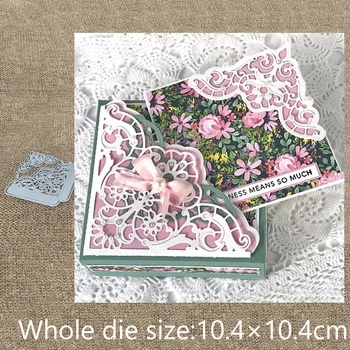 

XLDesign Craft Metal Cutting Die die cut lace corner card decoration scrapbook Album Paper Card Craft Embossing die cuts