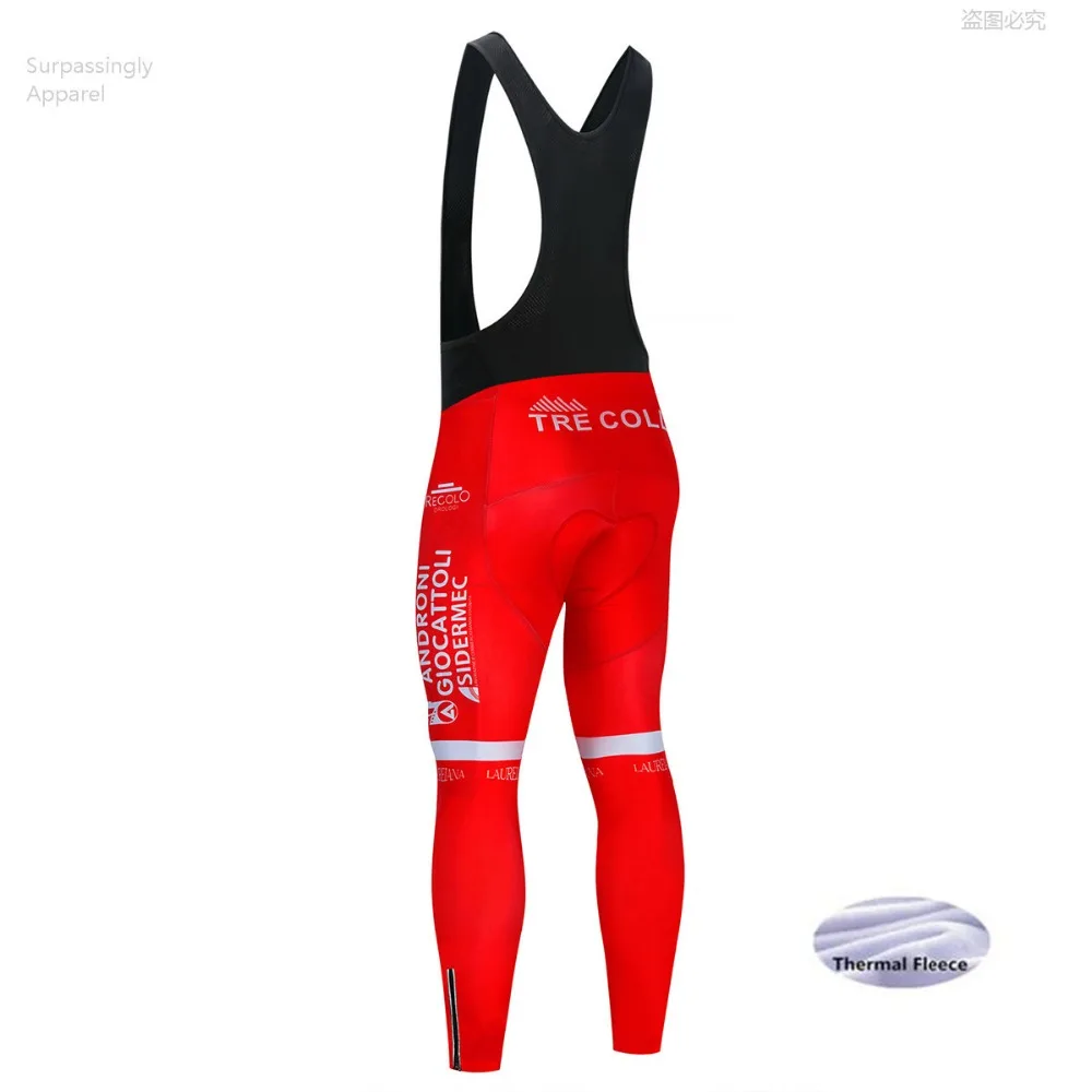 2019 Pro Зимняя Термальная флисовая Команда UCI ANDRO Велоспорт Джерси Набор красный с длинным рукавом на заказ MTB велосипедная Одежда Набор 16d