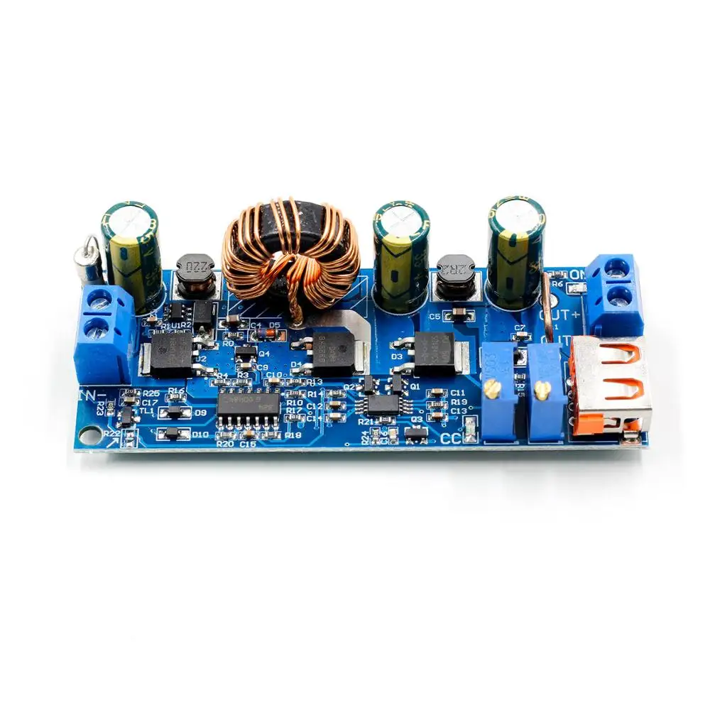 DC 2V 24V до 3V 30V 80W USB Повышающий Модуль питания Регулируемый преобразователь