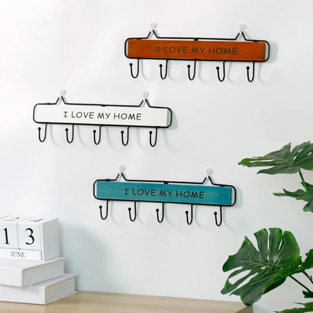 Decorative Hook Door Wooden Hooks For Hanging Coat Porch Wall Key