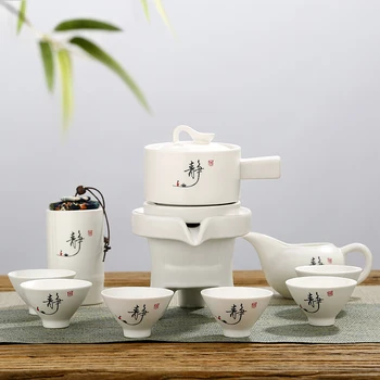 

Kungfu Teaware Semi-automatic Lazy Tea Maker Set Ceramic Teaware Tea Maker Set Kungfu Teapot