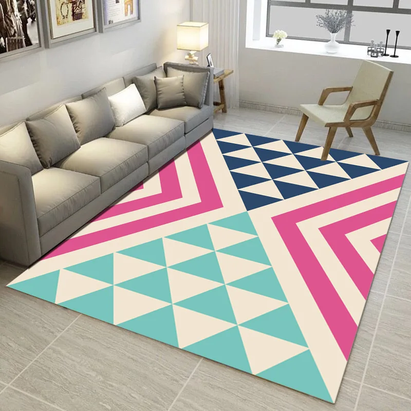 Черно белый геометрический узор ковер тенденция 3D коврики с принтом And carpets