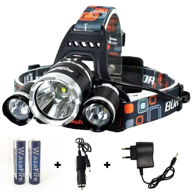 Powerful Headtorch LED headlamp flashlight Tactical Headlight USB 18650 hunt Y