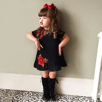 baby girl black dress