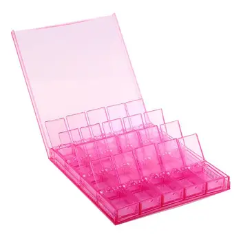 

20 Grids Clear Jewellery Box Organizer Storage Container Removable Dividers Nail Rhinestone Diamonds Beads Earrings Display Case