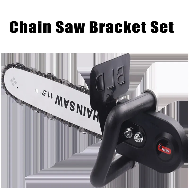 

11.5 Inch Chainsaw Bracket Changed 100 Electric Angle Grinder M10 Into Chain Saw Woodworking Cutting Power Tool Set