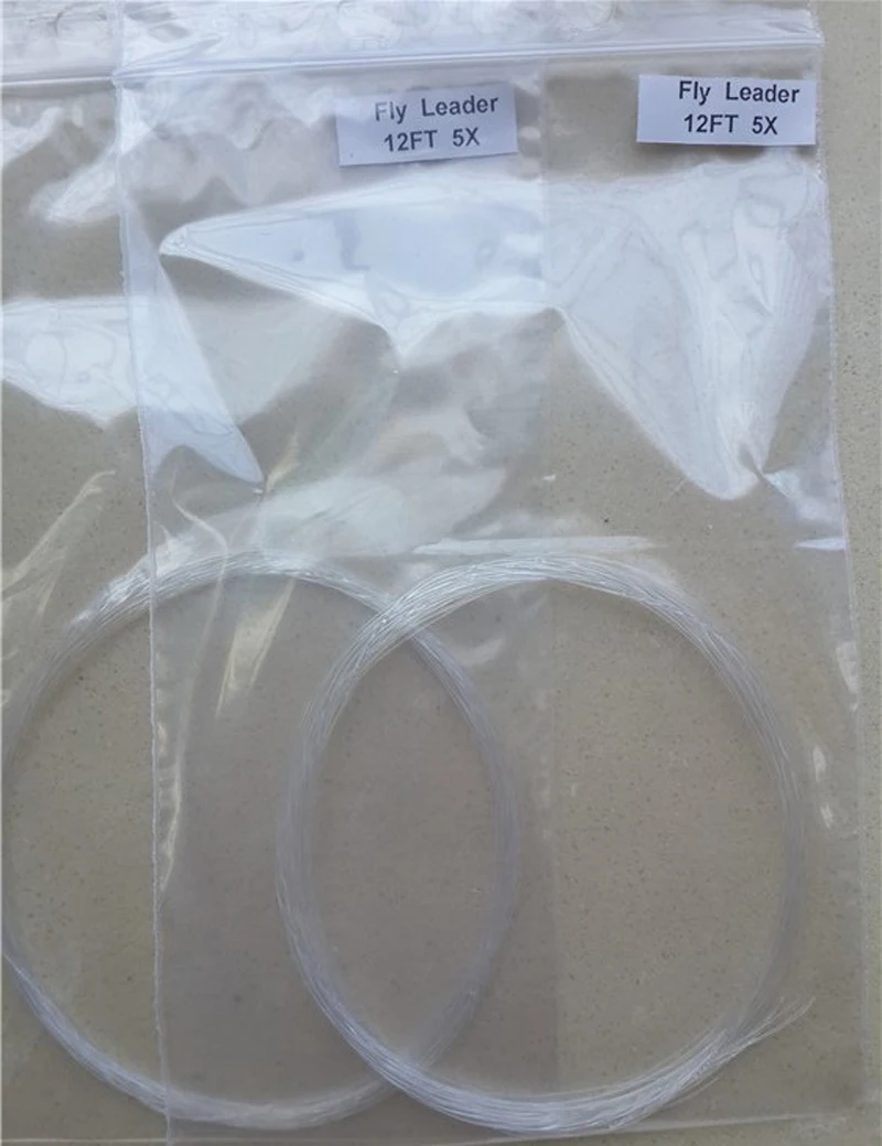 12 футов Высокое качество Fly Fishing Line Конический лидер рыболовные снасти 0X 6X 20
