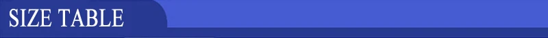 SIZE TABLE