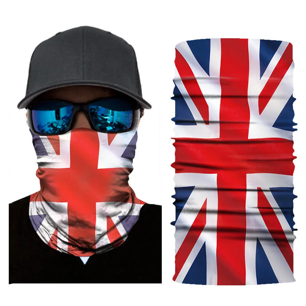 

Motorcycle Face Mask Halloween Bicycle Ski Skull Half Face Mask Ghost Scarf Multi Use Neck Warmer