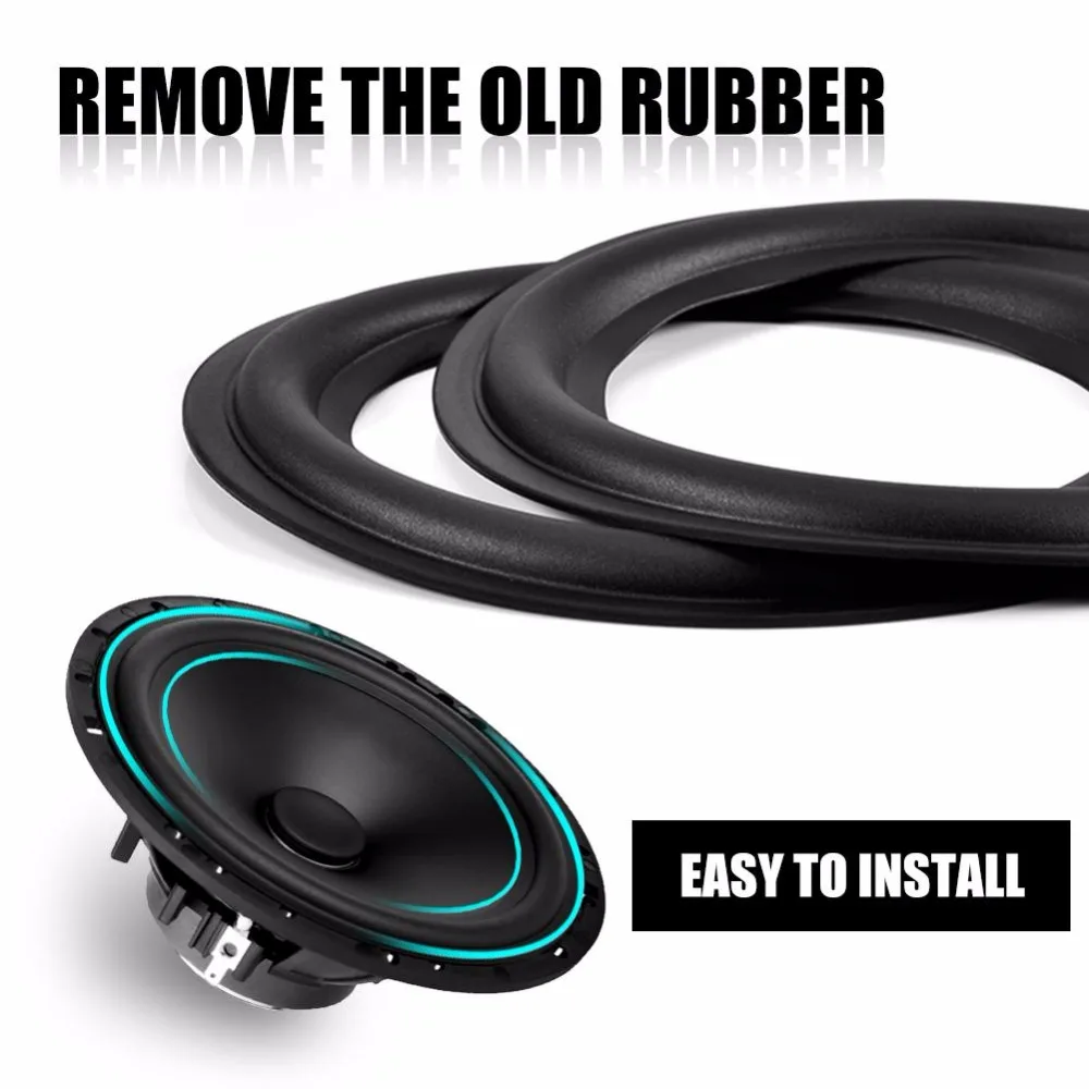 2pcs 6 inch / 156mm Perforated Rubber Edge Surround Speaker Repair